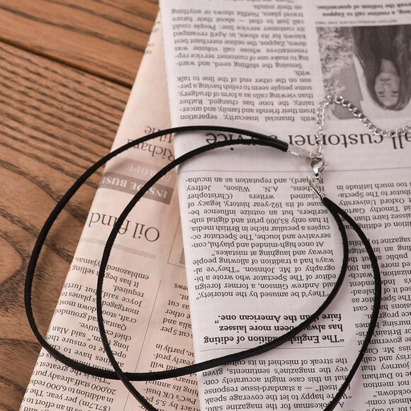 Faux Leather Choker Necklace Women Gothic Boho Halloween Christmas Gift - Picture 7 of 7